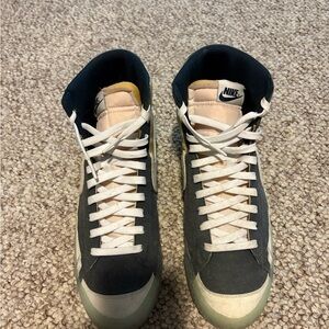 Nike Black and White High-Top Sneakers